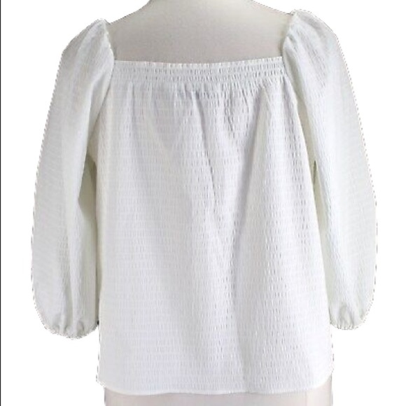 Elizabeth and James New Without Tags Inconspicuous Flaw white Blouse Size Large - Picture 5 of 12
